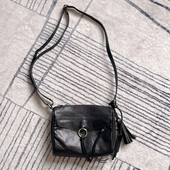 Diba Handbags - Diba Black Leather Crossbody Purse